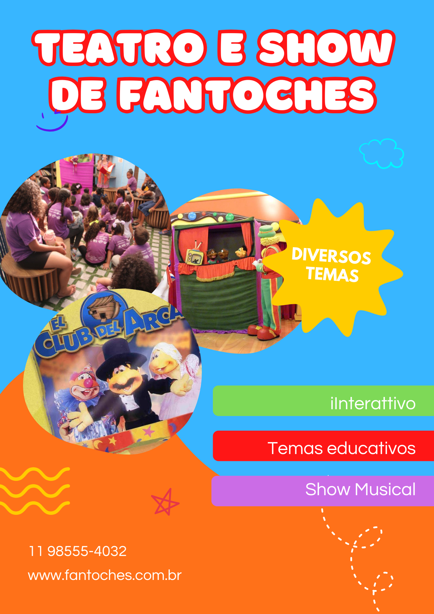 teatro de fantoches Tio Nando